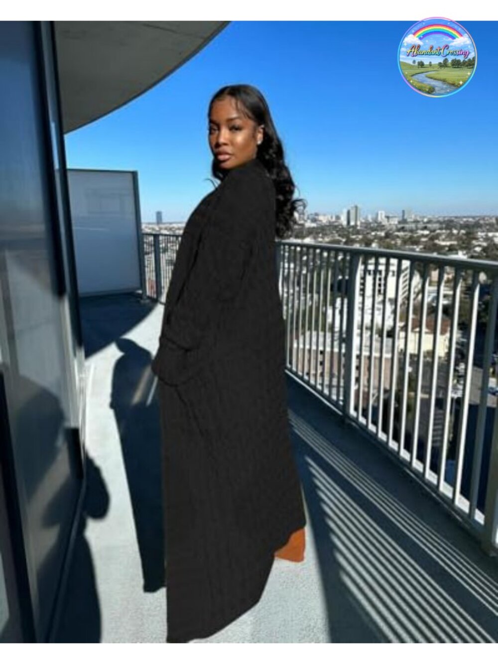 Women's Long Cable Knit Open Front Cardigan with Pockets Lightweight